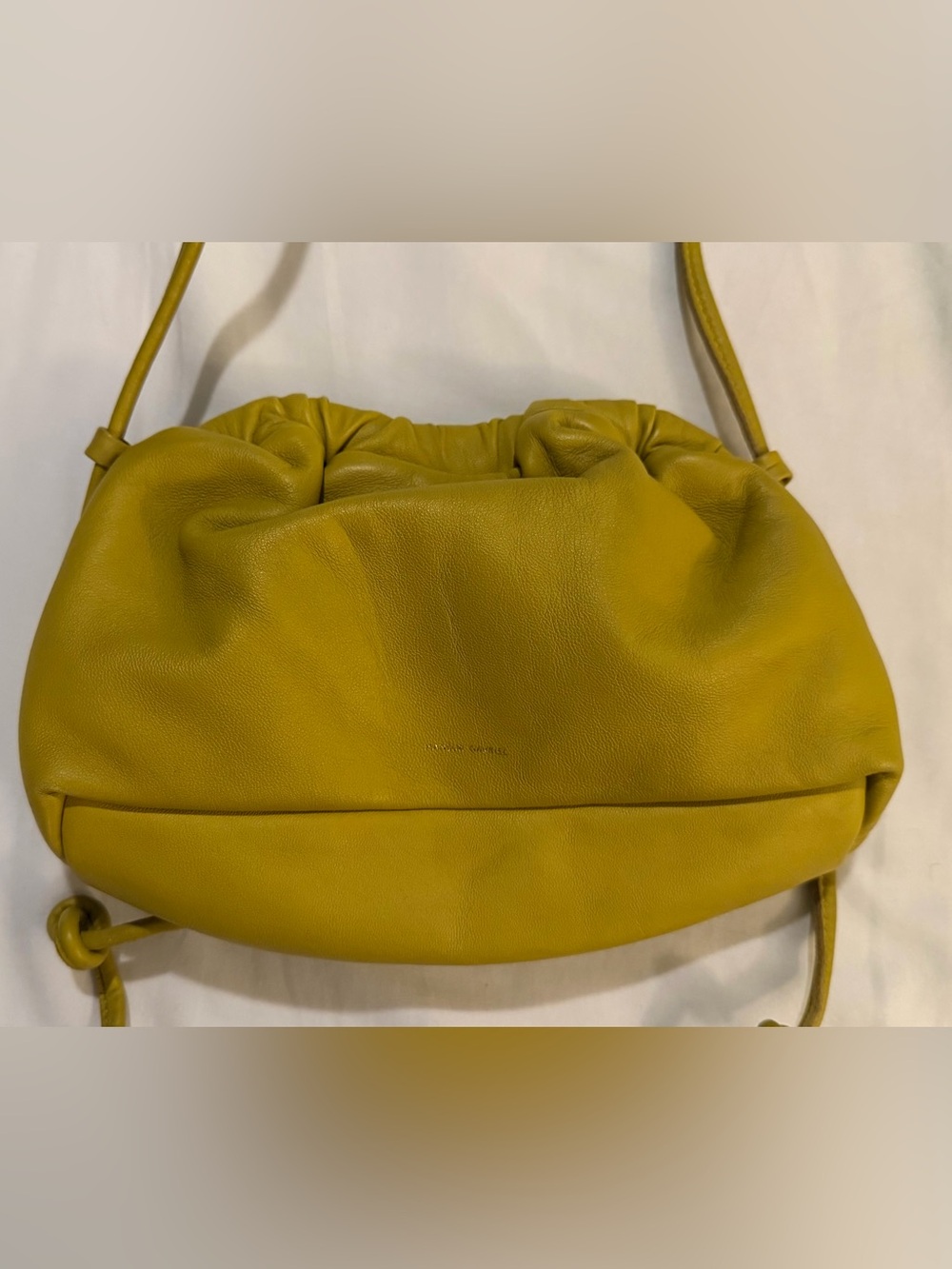 Mansur Gavriel mini cloud pomelo clutch